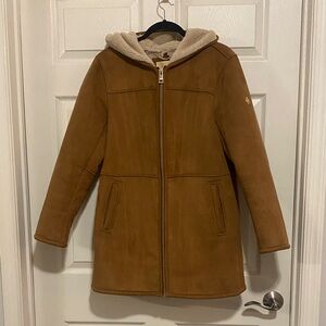 Michael Kors Shearling Suede Jacket